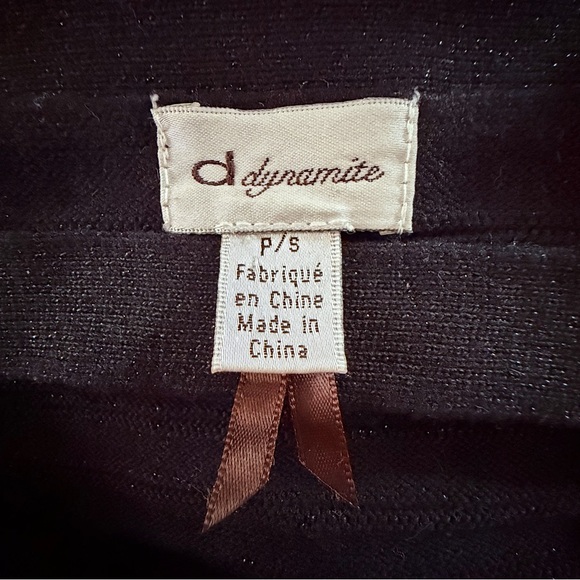 Dynamite Metallic Navy Bodycon Bandage Dress - Small - Picture 2 of 6